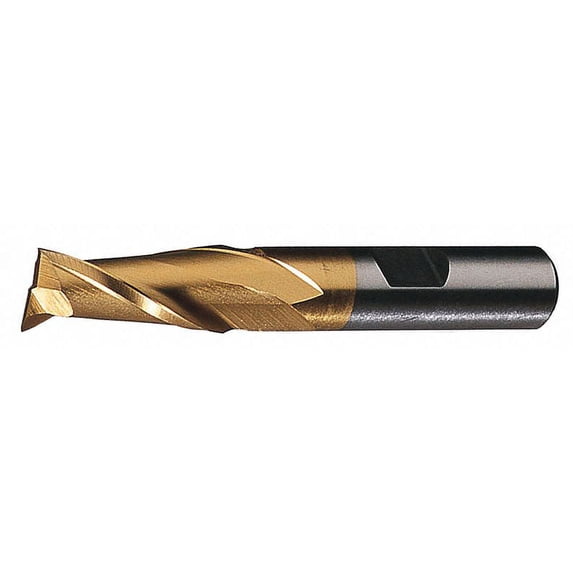 Cleveland Sq. End Mill,Single End,HSS,13/16" C33279