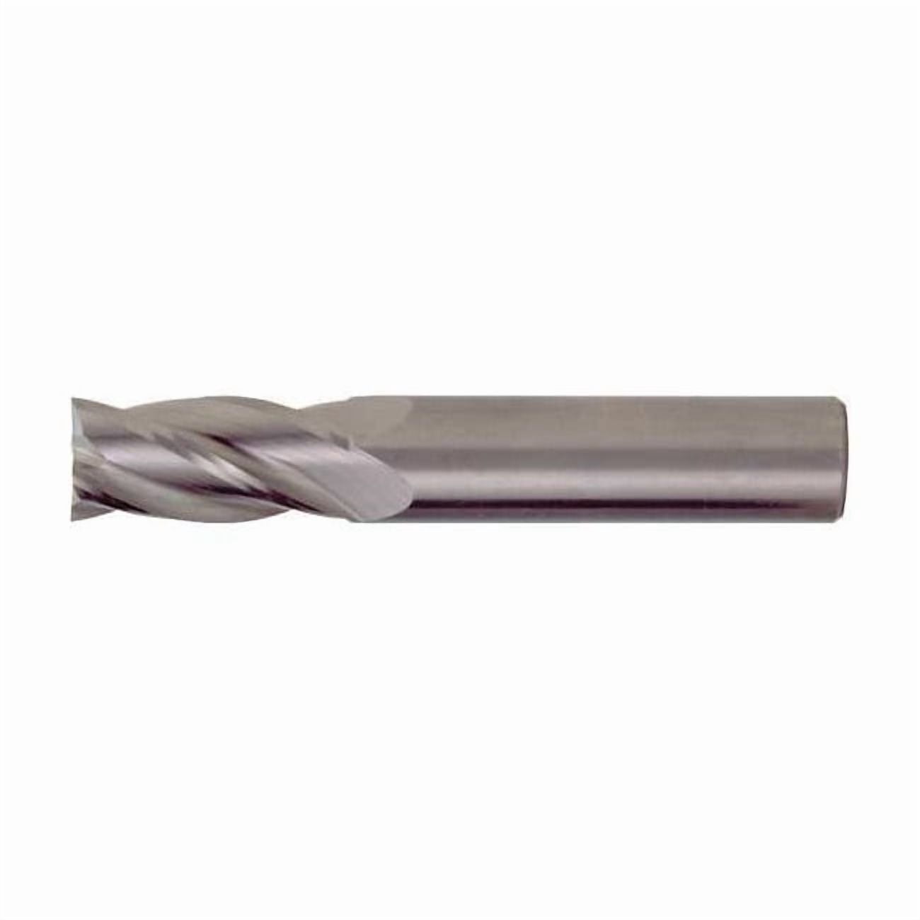 4-Flute Carbide Square Single End GP End Mill  CEM-SE-4 Bright 1/4x1/4x1-1/2x6