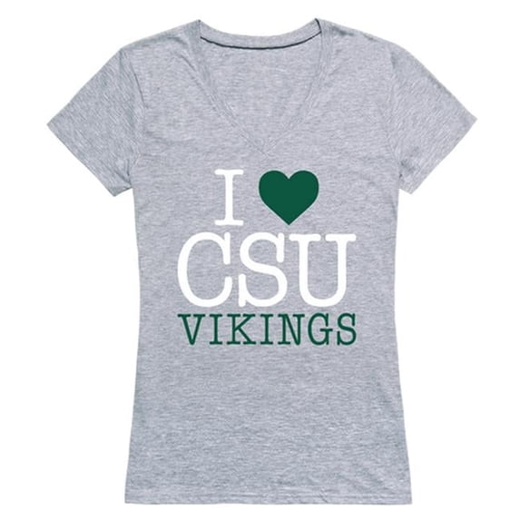 Cleveland State University I Love Women T-Shirt, Heather Grey - Extra Large