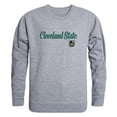 thumbnail image 1 of Cleveland State University Script Crewneck T-Shirt, Heather Grey - Medium, 1 of 1