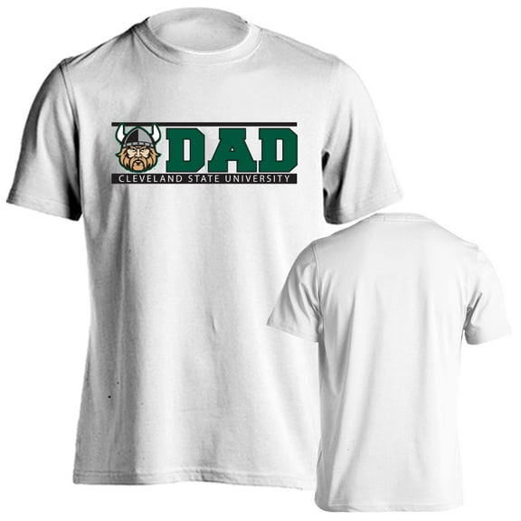 Cleveland State University Vikings Dad Proud Parent Short Sleeve T-Shirt