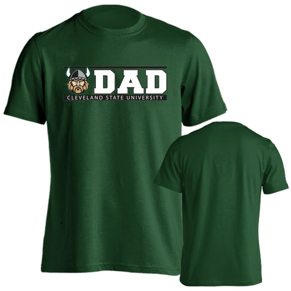 Cleveland State University Vikings Dad Proud Parent Short Sleeve T-Shirt
