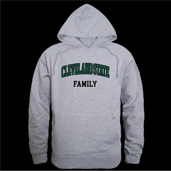 Cleveland State University Vikings Family Hoodie, Heather Grey - Medium
