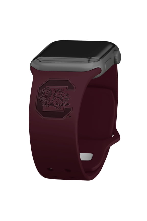 South Carolina Gamecocks Debossed Silicone Apple Watch Band