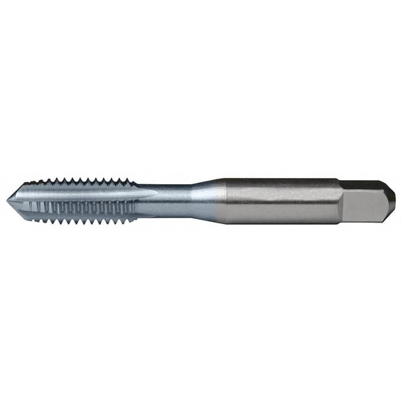 Straight Flute (Hand) Straight Flute Hand Tap, 1/4"-20, Plug, UNC, High Speed Steel, 4