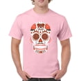 thumbnail image 1 of Cleveland Sugar Skull T-shirt Game Night CLE Fantasy Football Fan Men's Tee, 1 of 7
