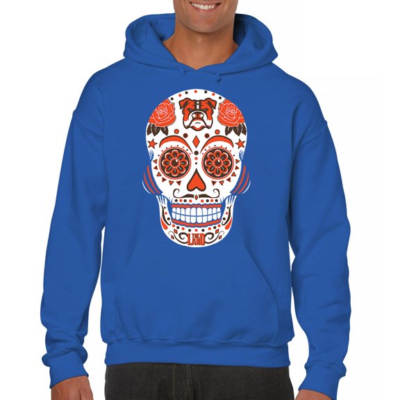 Cleveland Sugar Skull Unisex Hoodie Game Night CLE Fantasy Football Fan