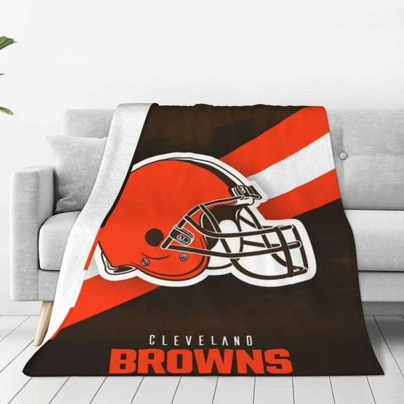 Cleveland Team Blanket Football Team Custom , Super Soft And Cozy Flannel Blanket For Bed, Sofa Or Travel,Warm Blanket Birthday And Holiday Gifts Multiple Sizes