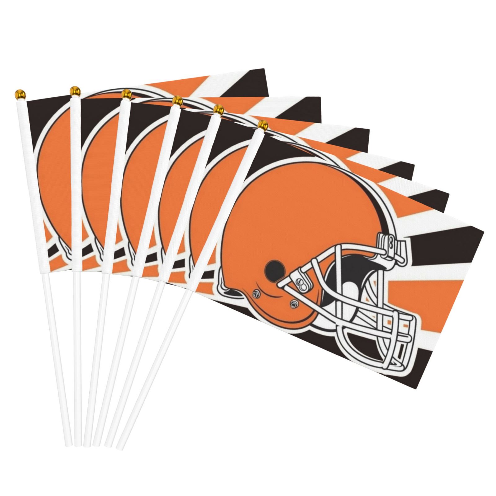 Spectator Hand Roster Fan Cleveland Team Double Sided Hand Waving Flag(Pack of 6), Spectator Hand ...