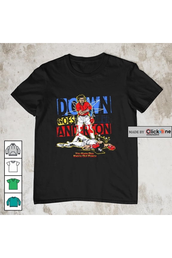 Cleveland Team Guardians Down Goes Anderson T-Shirt