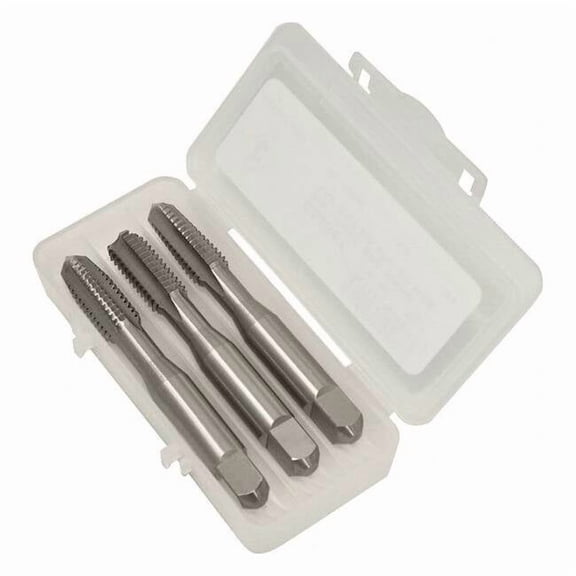 Three Piece Tap Kit,3/8-16,HSS