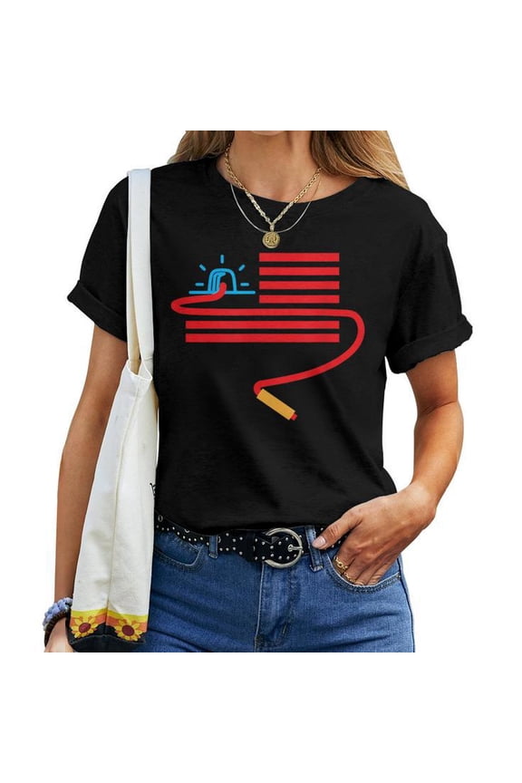 Clever American Flag Quiz Bowl T-Shirt Unisex Adult Cotton Tee for Women, USA Trivia and Quiz Enthusiasts, Patriotic Graphic, Casual Wear, and Everyday Comfort, Size 3XL, Color Black