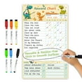 thumbnail image 1 of Clever Clean Dry Erase Chore Chart Whiteboard with 6 Markers, Reusable Reward Chart Dinosaur, 1 of 7
