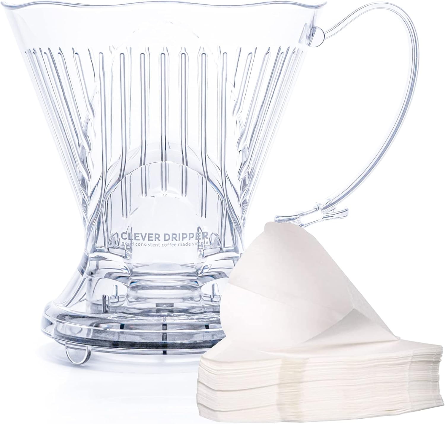 Clever Coffee Dripper and Filters, Large 18 oz, Original Classic Design