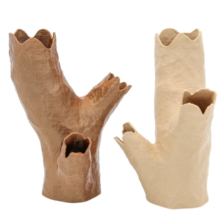 Aquarium Log Shelters – Small 3D Printed Hideout Decor for Shrimp or Fish – Natural Driftwood-Themed Caves – Durable PLA Plastic – Set of 3