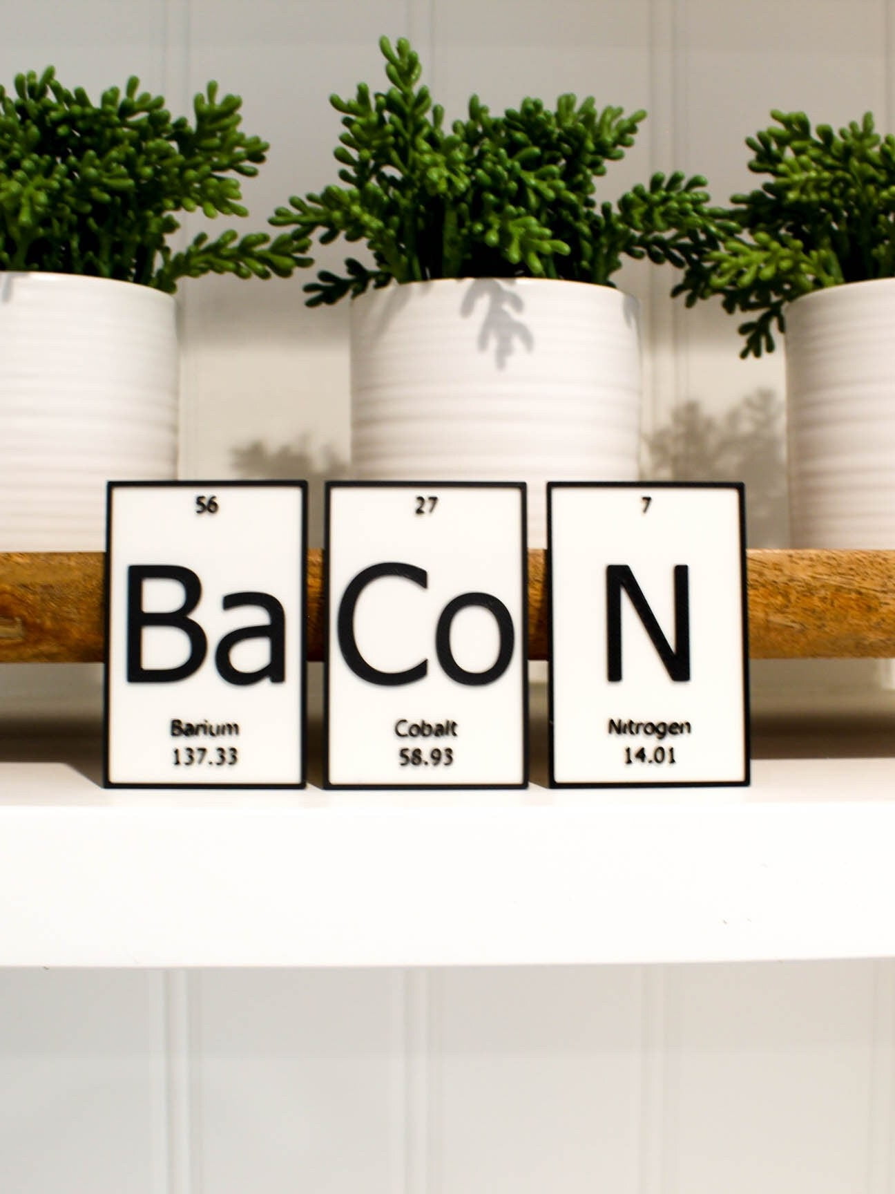 Clever Contraption Bacon | Periodic Table of Elements Wall, Desk or ...