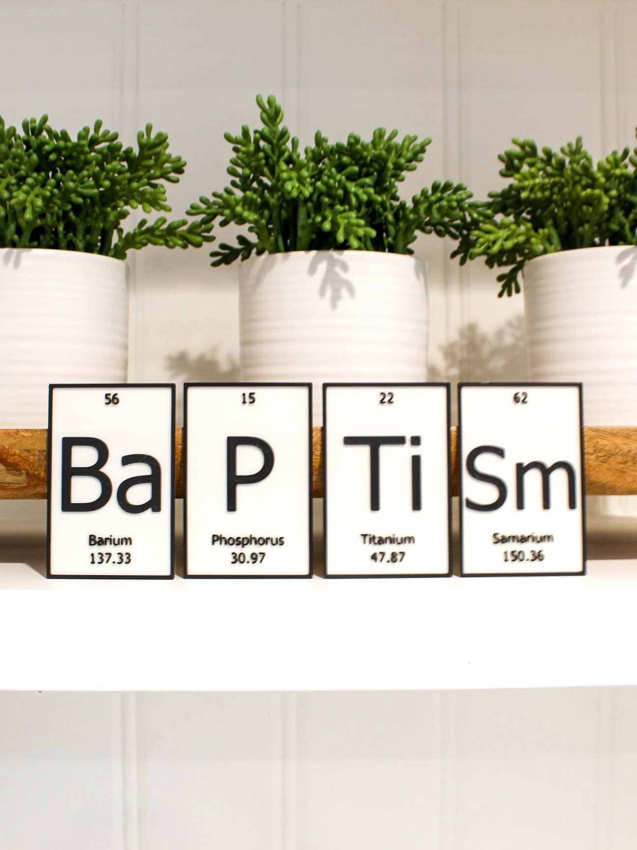 Clever Contraption Baptism | Periodic Table of Elements Wall, Desk or ...