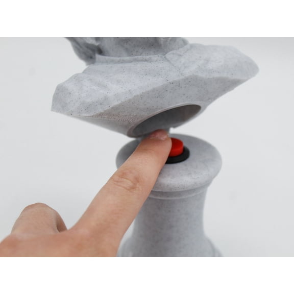 Einstein Bust with Hidden Button | Magic Trick Prop & Secret Switch