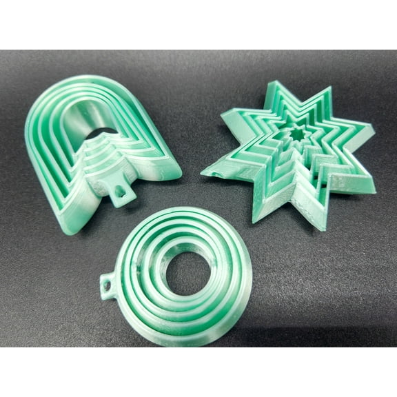 Clever Contraption Fidget Keychain Set – 3 Shapes (Star, Gyro, Cat) – Small Size Stress Relief Toys