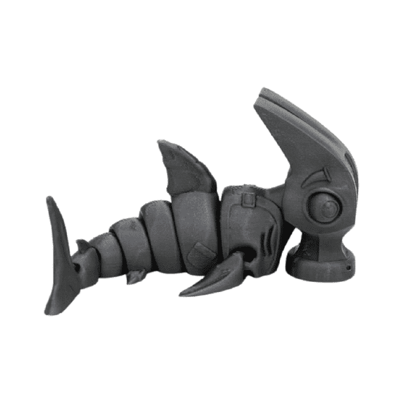 Clever Contraption Friendly Fidget Hammerhead Shark – Flexible Articulated Novelty Stress Reliever for Teens & Adults