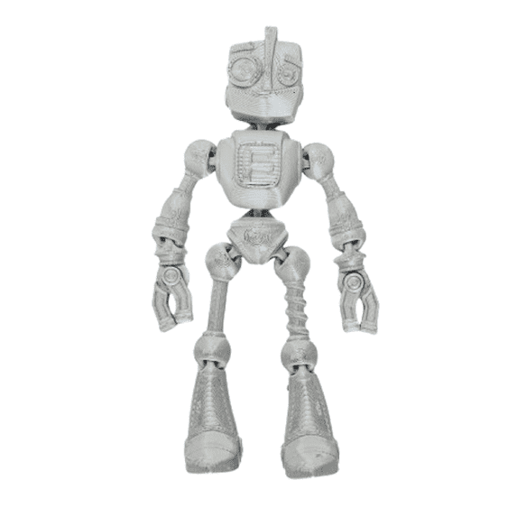 Clever Contraption Friendly Fidget Robot | Articulated 3D Printed Companion for Ages 6+