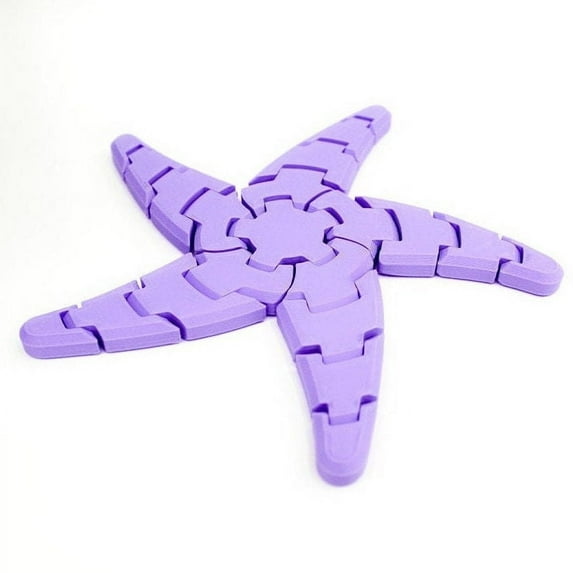 Clever Contraption Friendly Starfish Fidget or Coaster | 3D Printed PLA Toy