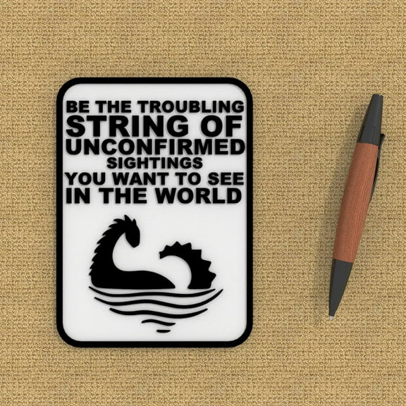 Clever Contraption Funny Sign | Bigfoot Cryptid Decor | Black & White