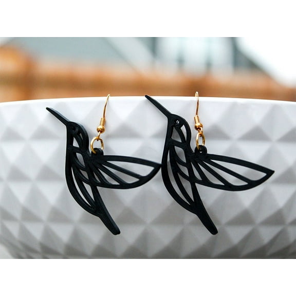 Clever Contraption Hummingbird Dangle Earrings – Whimsical Jewelry for Teens & Adults