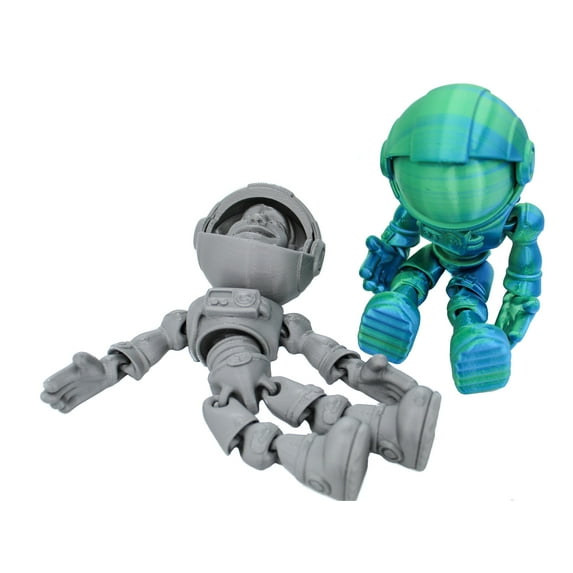 Fidget Jumbo Astronaut | Flexible Articulating 3d Printed Friendly Companion