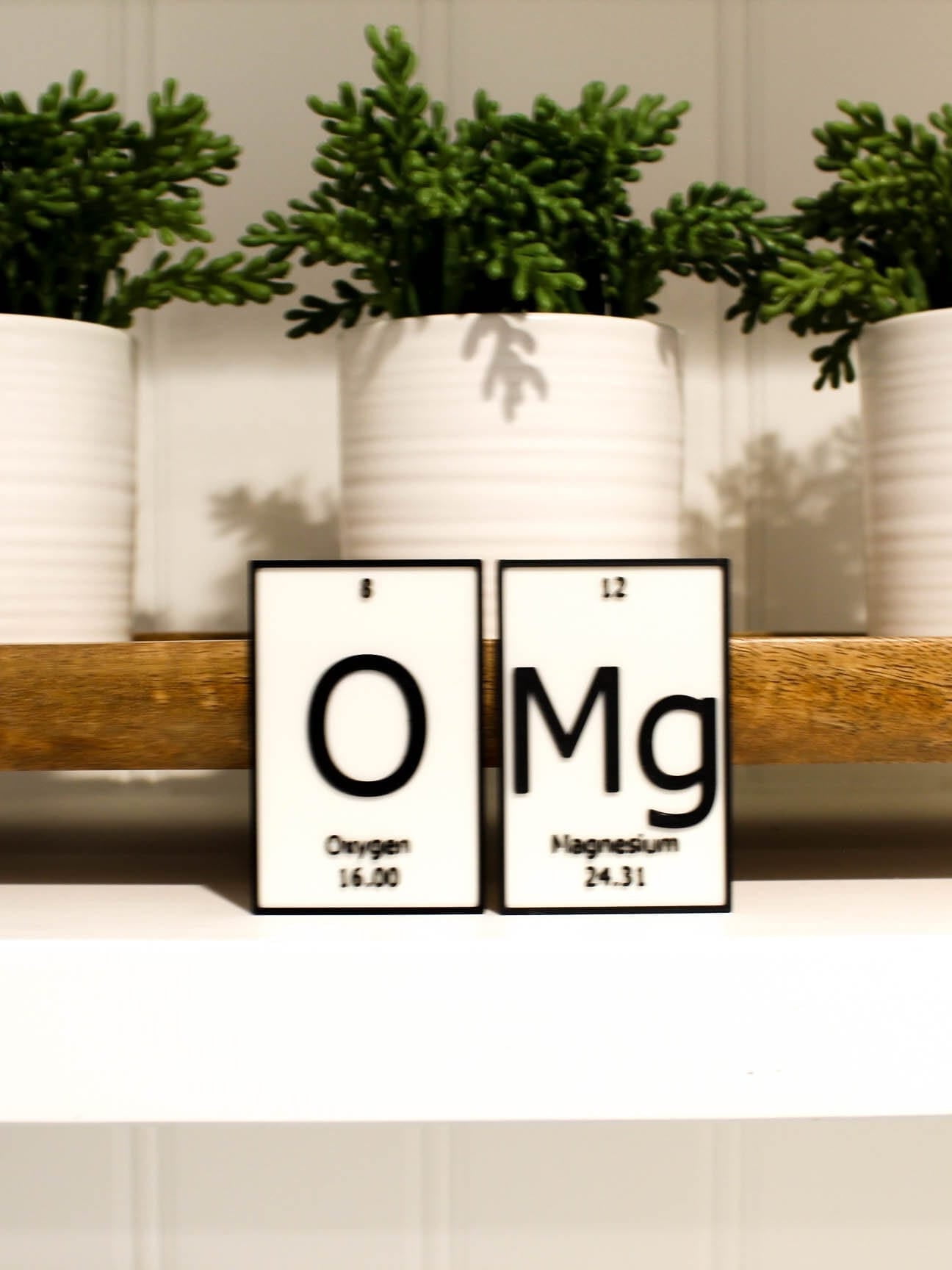 Clever Contraption OMG Sign | Periodic Table of Elements Desk, Wall, or ...