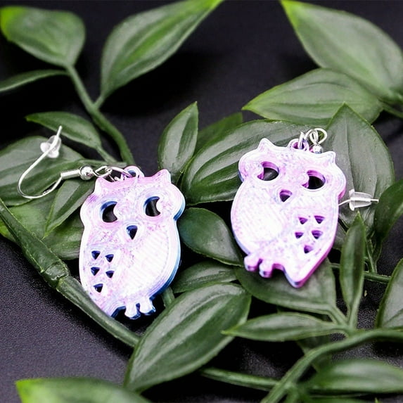 Clever Contraption Owl Dangle Earrings – Cute Animal Jewelry for Teens and Adults