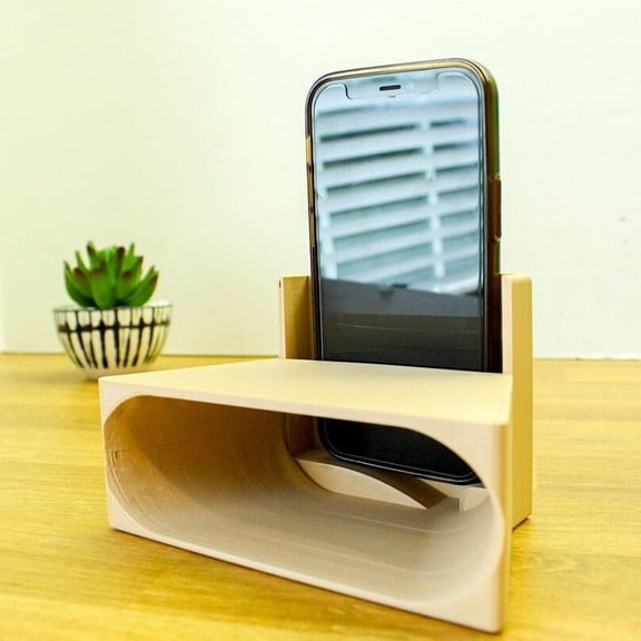 Phone Stand Mount with Passive Sound Amplifier | Boosts Volume by XX dB