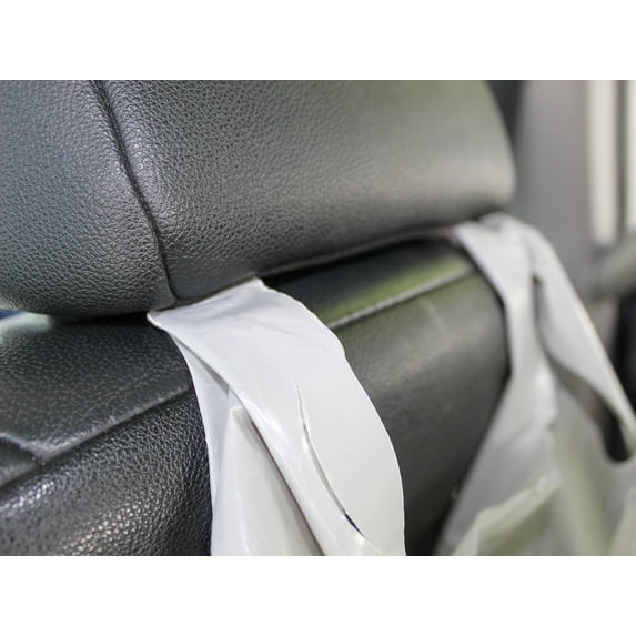 Clever Contraption Set of 6 Low-Profile Car Headrest Hanger Hooks for Trash Bags & Organization