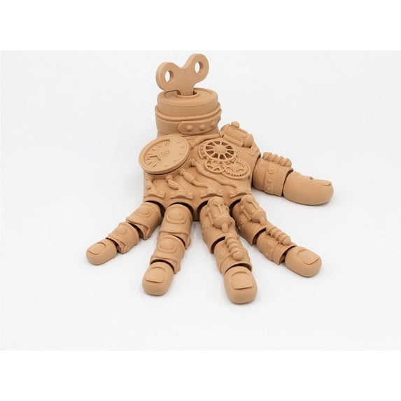 Clever Contraption Steampunk Fidget Hand – Articulating Wind-Up Novelty for Teens & Adults
