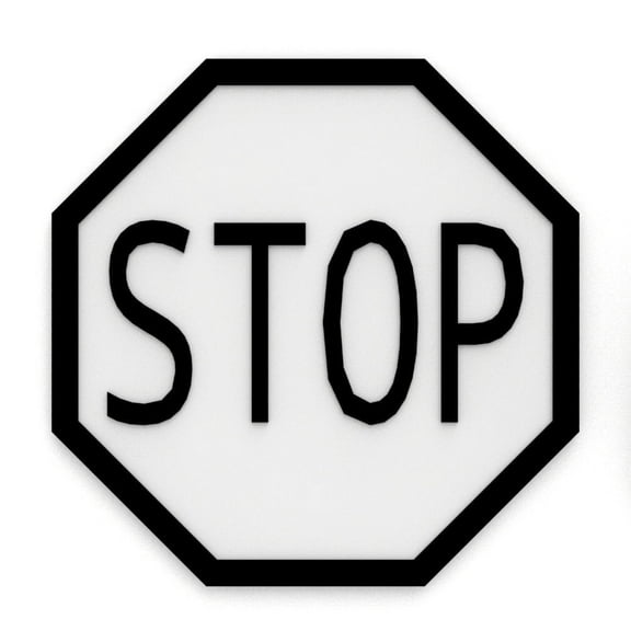 Clever Contraption Stop Sign | Red Octagonal Road Safety Sign