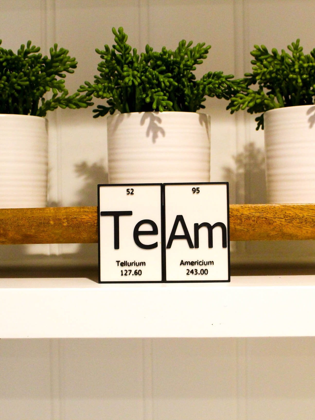 Clever Contraption Team Name Plate | Periodic Table Style Desk, Wall ...