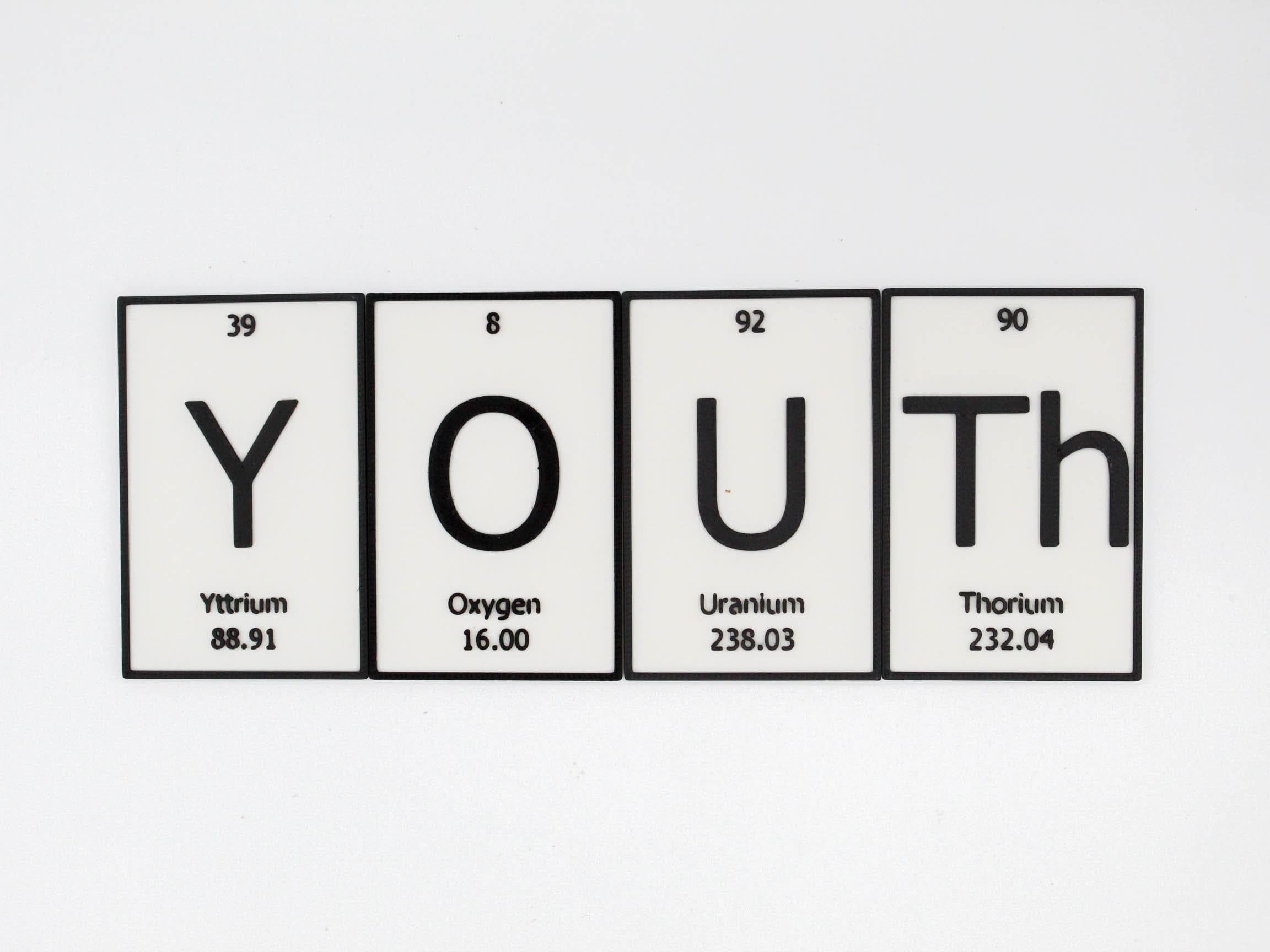 Clever Contraption Youth Sign | Periodic Table-Inspired Wall, Desk, or ...