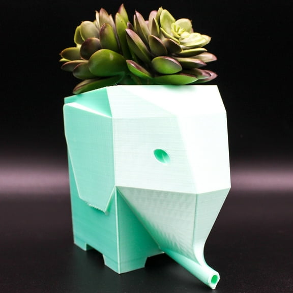 Clever Contraptions Elephant Succulent Planter, Vase | Excess Water Drains Out the Snout – Medium