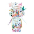 thumbnail image 1 of Clever Cube Pop Up Card - Birthday - Pink Flowers, 1 of 4
