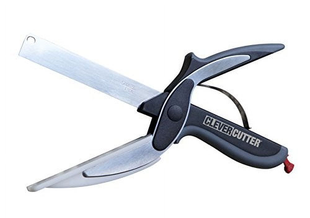 Gotze Clever Cutter 2 in 1 Knife & Cutting Board Kitchen Shears IOB