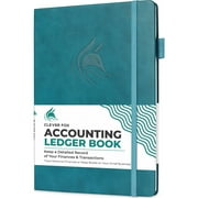 Clever Fox Accounting Ledger Book,7x10 ,Dark Teal