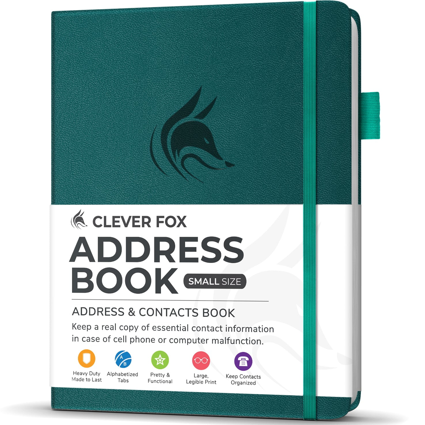 Clever Fox Mini PU Leather Address Book - Alphabetical Tabs, Contact ...
