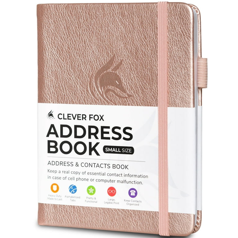 Clever Fox Password Book with tabs. Internet Address and Password Organizer  Logbook with Alphabetical tabs. Large Size Password Keeper Journal