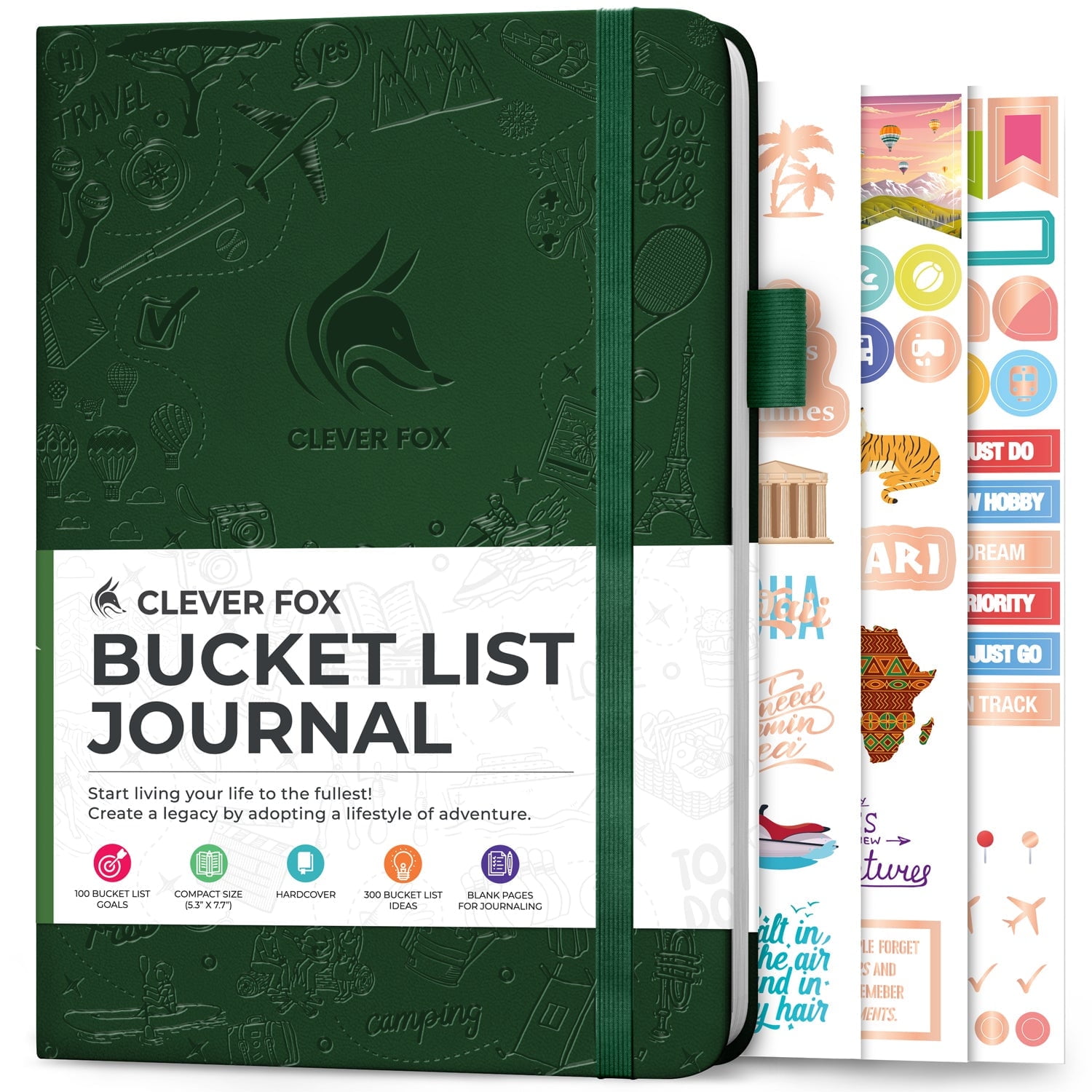 Clever Fox Bucket List Journal