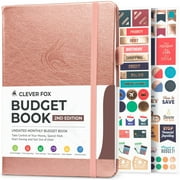Clever Fox Budget Book 2.0 - Financial Planner Organizer & Expense Tracker Notebook. Money Planner for Monthly Budgeting and Personal Finance. Colored Edition, Compact Size (5.3" x 7.7") - Black