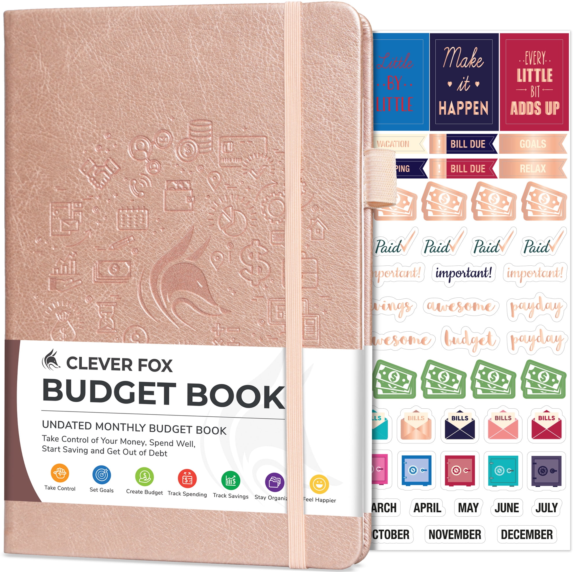 Clever Fox Budget Book - Financial Planner & Expense Tracker, Savings ...