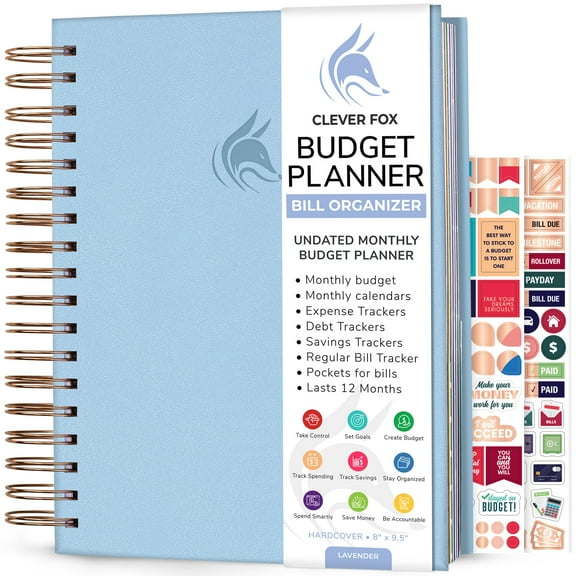 Clever Fox Budget Planner & Monthly Bill Organizer With Pockets.