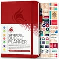 thumbnail image 1 of Clever Fox Budget Planner - Red Hardcover, 1 of 9