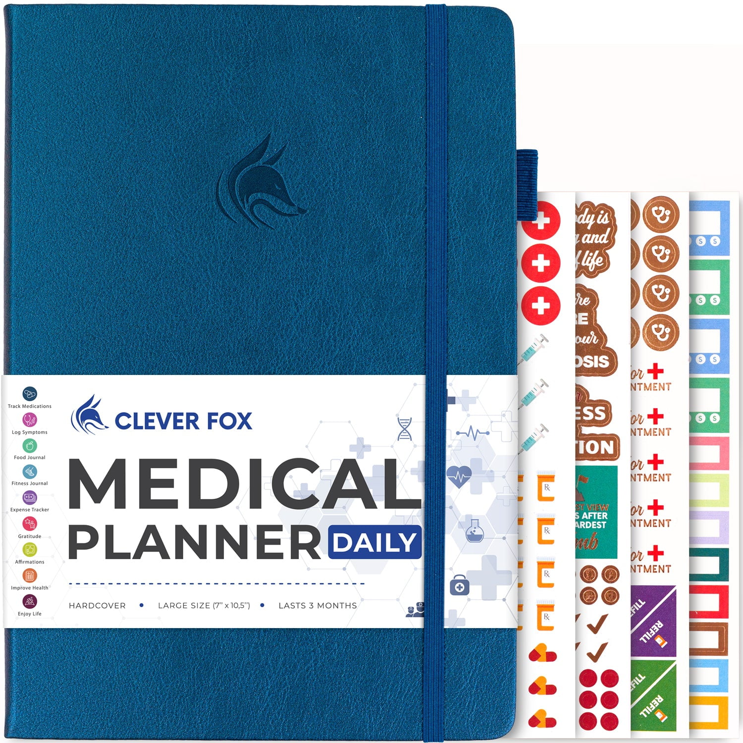 Clever Fox Medical Planner - Daily Health Diary &amp; Barbados | Ubuy