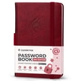 thumbnail image 1 of Clever Fox Password Book 2nd Edition Small – Pocket Password Keeper with Laminated Alphabetical Tabs – Internet Address Notebook & Login Details Organizer Journal – 3.5x5.6” (Wine Red), 1 of 6